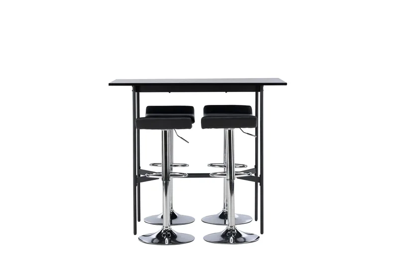 Ruokailuryhmä Rax 120 cm Suorakulmainen 4 Jonna Tuolia, Musta