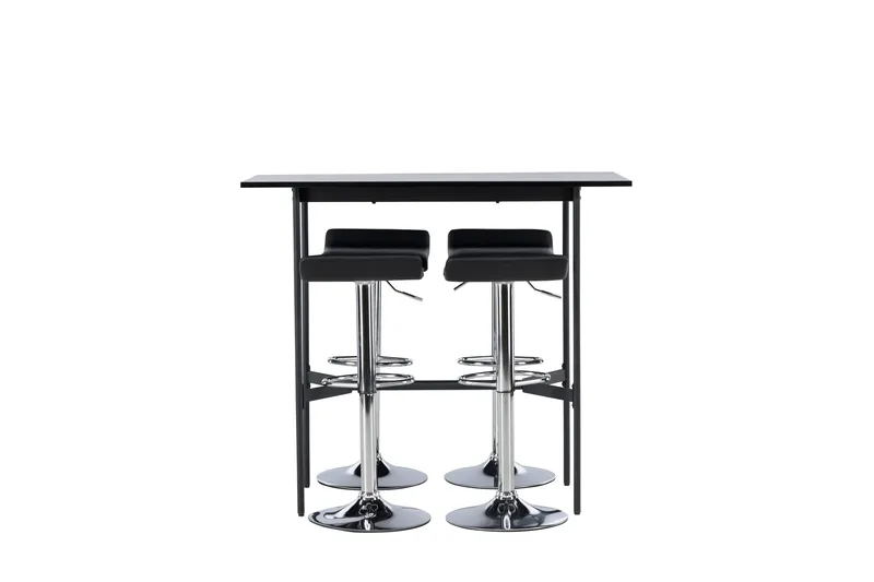 Ruokailuryhmä Rax 120 cm Suorakulmainen 4 Jonna Tuolia - Musta - Huonekalut - Pöytä & ruokailuryhmä - Ruokailuryhmä