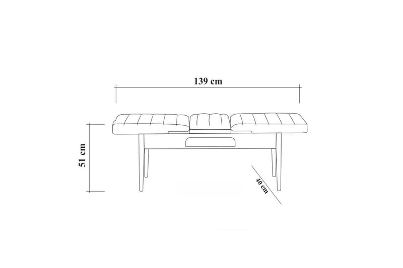 Ruokailuryhmä 4 osaa Swonger 75 cm - Valkoinen/Antrasiitti - Huonekalut - Pöytä & ruokailuryhmä - Ruokailuryhmä