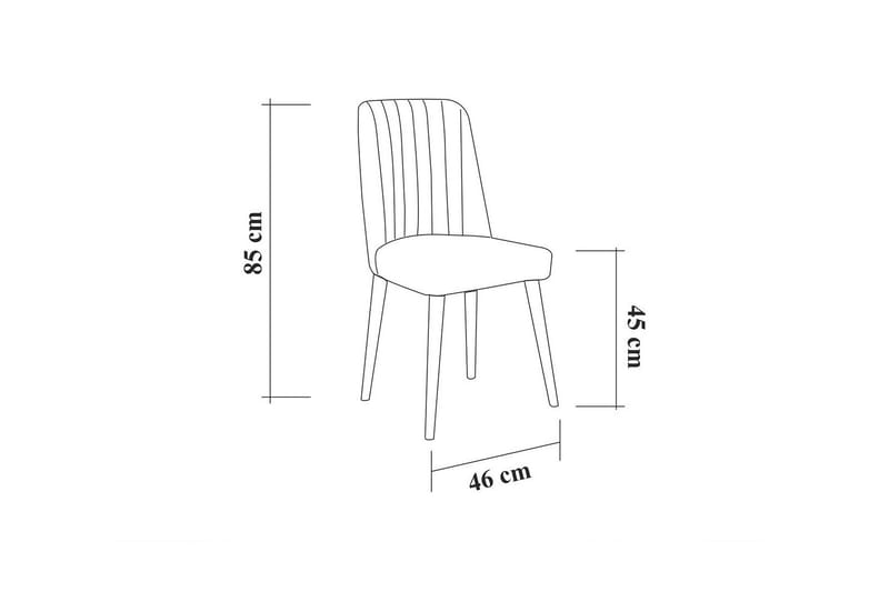 Ruokailuryhmä 4 osaa Swonger 75 cm - Puu/Luonnonväri/Antrasiitti - Huonekalut - Pöytä & ruokailuryhmä - Ruokailuryhmä