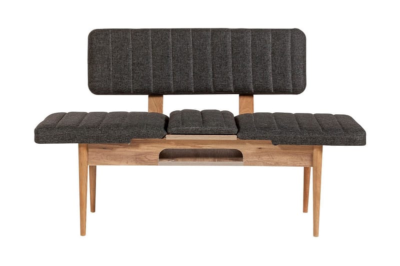 Ruokailuryhmä 4 osaa Swonger 75 cm - Puu/Luonnonväri/Antrasiitti - Huonekalut - Pöytä & ruokailuryhmä - Ruokailuryhmä