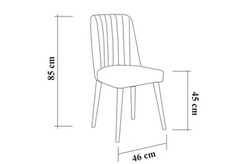 Ruokailuryhmä 5 osaa Orrest 75 cm - Puu/Luonnonväri - Huonekalut - Pöytä & ruokailuryhmä - Ruokailuryhmä