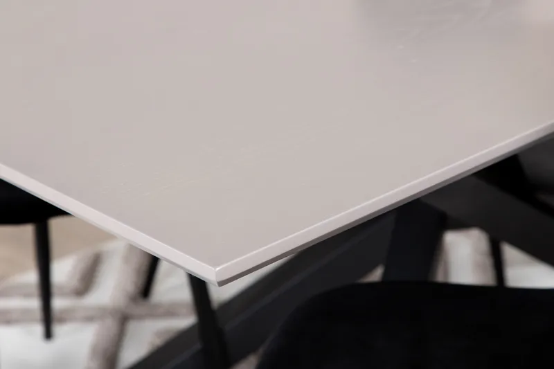 Ruokailuryhmä Arnulf 190 cm sis 6 Tommy tuolia - Harmaa/Musta - Huonekalut - Pöytä & ruokailuryhmä - Ruokailuryhmä