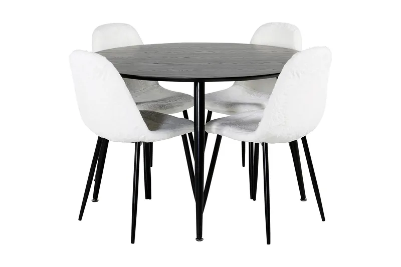 Ruokailuryhmä Balisa 115 cm Pyöreä + 4 Ypas ruokatuolia, undefined