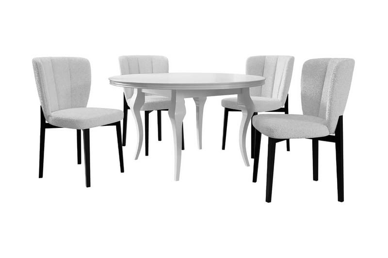 Ruokailuryhmä, Beige|Valkoinen|Musta