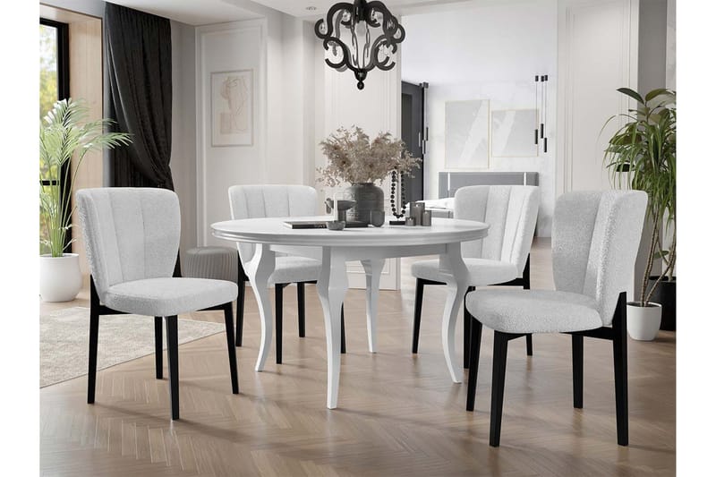 Ruokailuryhmä - Beige|Valkoinen|Musta - Huonekalut - Pöytä & ruokailuryhmä - Ruokailuryhmä