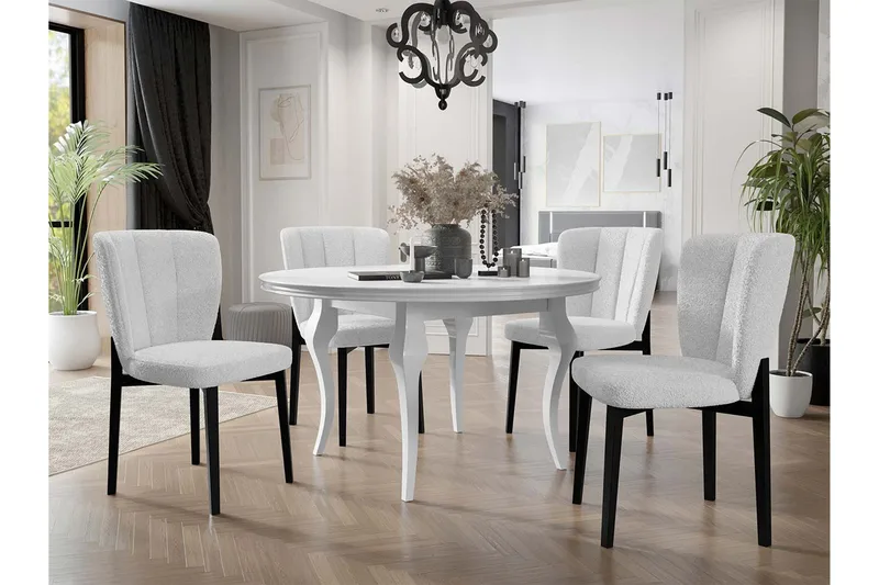 Ruokailuryhmä - Beige|Valkoinen|Musta - Huonekalut - Pöytä & ruokailuryhmä - Ruokailuryhmä