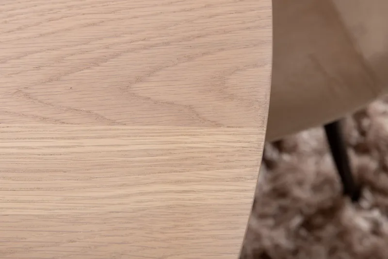 Ruokailuryhmä Cinaba 110 cm Pyöreä sis 4 Tommy tuolia - Beige/Musta - Huonekalut - Pöytä & ruokailuryhmä - Ruokailuryhmä