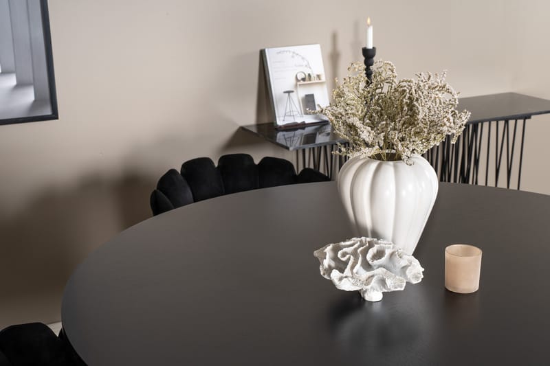 Ruokailuryhmä Copenhagen + 4 Limhamn Tuolia Musta - Furniture Fashion - Huonekalut - Pöytä & ruokailuryhmä - Ruokailuryhmä
