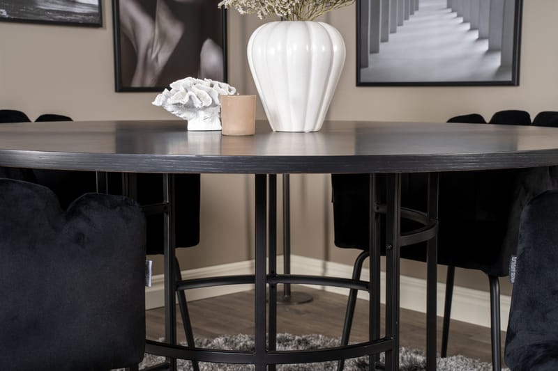 Ruokailuryhmä Copenhagen + 4 Limhamn Tuolia Musta - Furniture Fashion - Huonekalut - Pöytä & ruokailuryhmä - Ruokailuryhmä