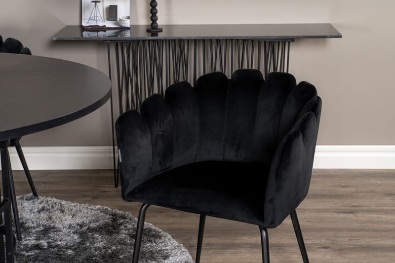 Ruokailuryhmä Copenhagen + 4 Limhamn Tuolia Musta - Furniture Fashion - Huonekalut - Pöytä & ruokailuryhmä - Ruokailuryhmä