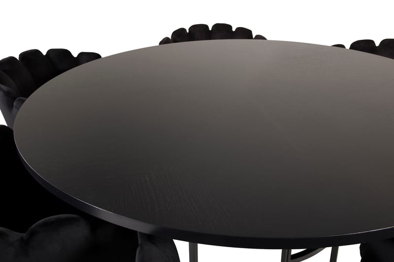 Ruokailuryhmä Copenhagen + 6 Limhamn Tuolia Musta - Furniture Fashion - Huonekalut - Pöytä & ruokailuryhmä - Ruokailuryhmä