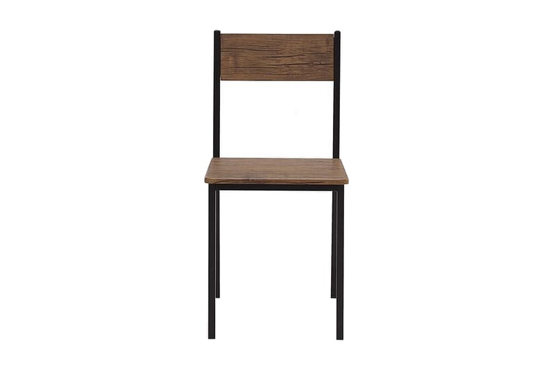 Ruokailuryhmä Crown 110 cm 4 tuolia - Tummanruskea / musta - Huonekalut - Pöytä & ruokailuryhmä - Ruokailuryhmä
