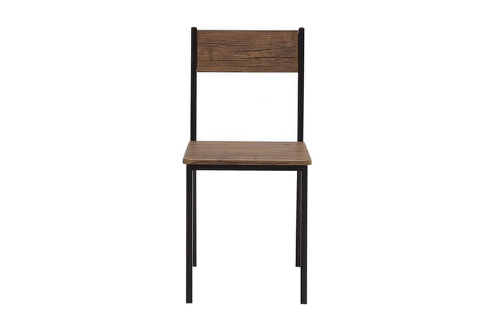 Ruokailuryhmä Crown 110 cm 4 tuolia - Tummanruskea / musta - Ruokailuryhmä
