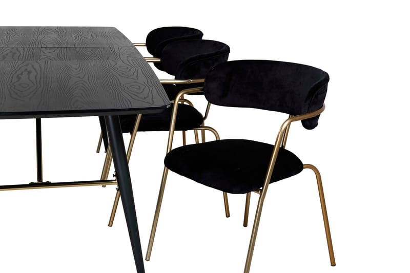 Ruokailuryhmä Deniall 180 cm 6 Allepuz tuolia - Huonekalut - Pöytä & ruokailuryhmä - Ruokailuryhmä