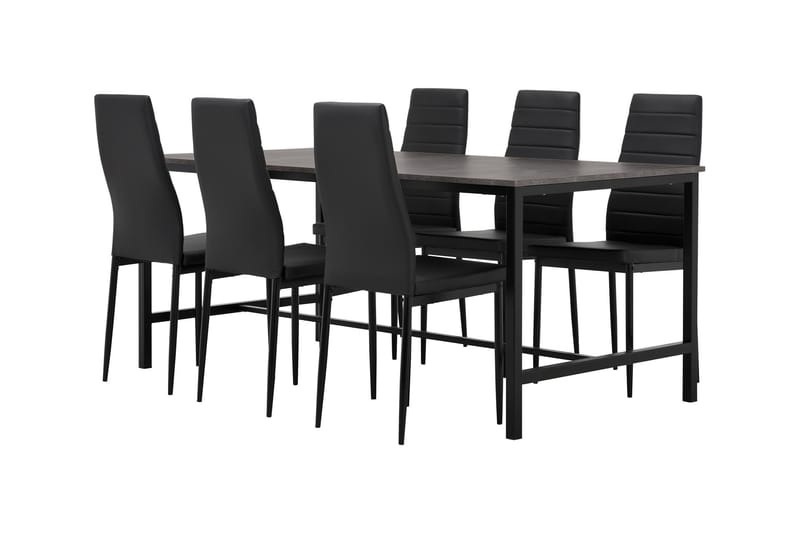 Ruokailuryhmä Evo 180 cm 6 Fred tuolia - Huonekalut - Pöytä & ruokailuryhmä - Ruokailuryhmä