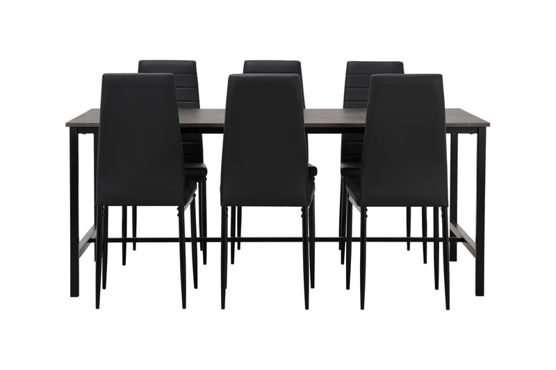 Ruokailuryhmä Evo 180 cm 6 Fred tuolia - Huonekalut - Pöytä & ruokailuryhmä - Ruokailuryhmä