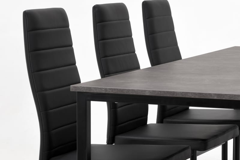 Ruokailuryhmä Evo 180 cm 6 Fred tuolia - Huonekalut - Pöytä & ruokailuryhmä - Ruokailuryhmä