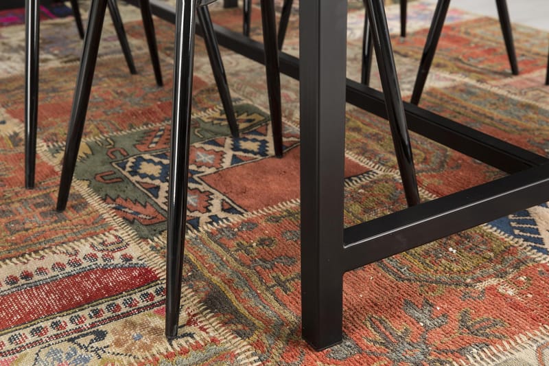 Ruokailuryhmä Evo 180 cm 6 Naira tuolia - Vaaleanharmaa/Tummanharmaa - Huonekalut - Pöytä & ruokailuryhmä - Ruokailuryhmä
