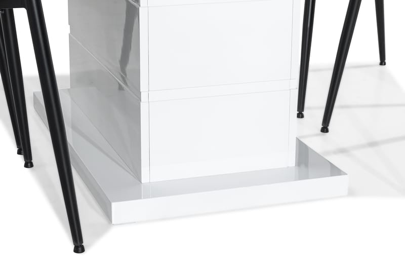 Ruokailuryhmä Griffith Jatkettava 120 cm 4 Bergviken Tuolia - Valkoinen/Sininen - Huonekalut - Pöytä & ruokailuryhmä - Ruokailuryhmä