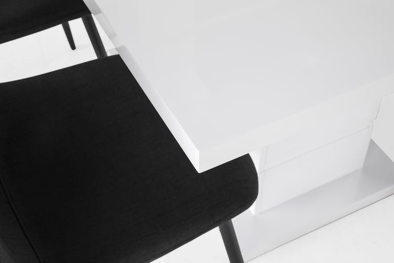 Ruokailuryhmä Griffith Jatkettava 120 cm 4 Naira tuolia - Valkoinen/Musta - Huonekalut - Pöytä & ruokailuryhmä - Ruokailuryhmä