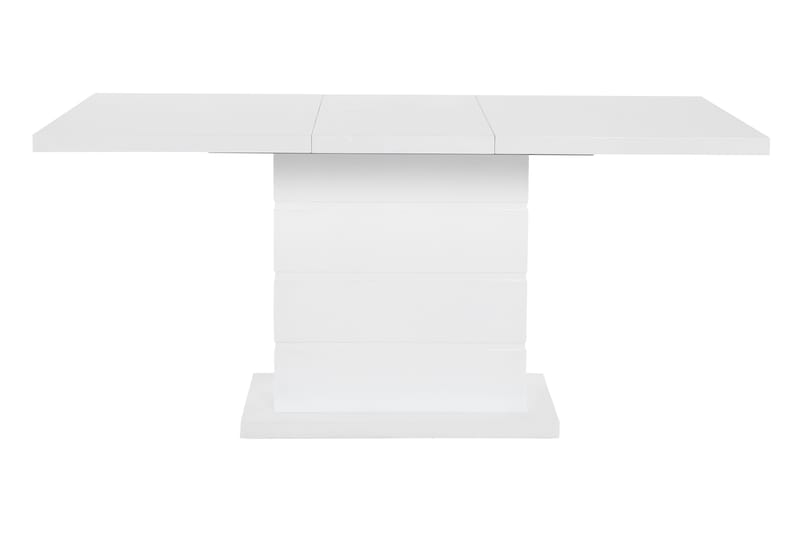 Ruokailuryhmä Griffith Jatkettava 120 cm 4 Scale tuolia - Valkoinen/Musta PU/Kromi - Huonekalut - Pöytä & ruokailuryhmä - Ruokailuryhmä