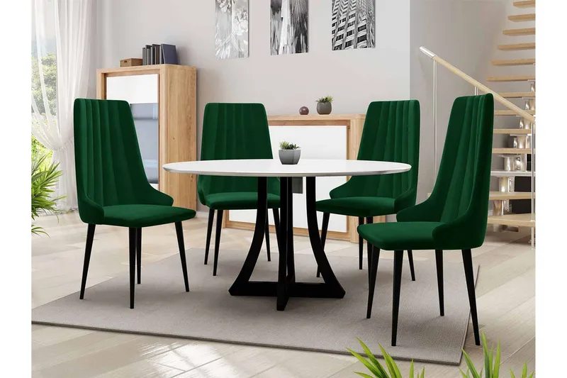 Ruokailuryhmä Habit Vihreä - Huonekalut - Pöytä & ruokailuryhmä - Ruokailuryhmä