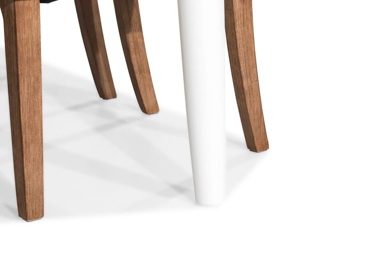 Ruokailuryhmä Hampton 190 cm 6 Isolde tuolia - Vintage Jalava/Beige - Huonekalut - Pöytä & ruokailuryhmä - Ruokailuryhmä