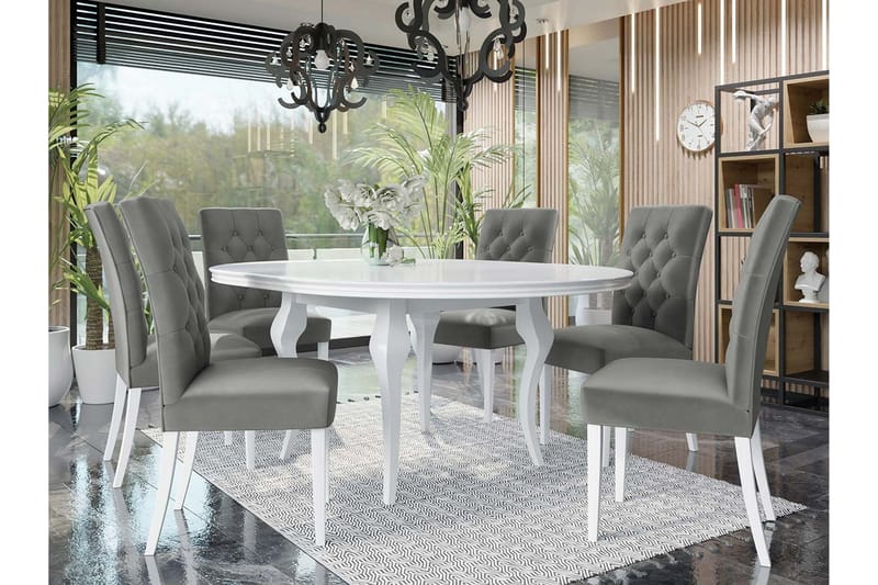 Ruokailuryhmä - Harmaa - Huonekalut - Pöytä & ruokailuryhmä - Ruokailuryhmä