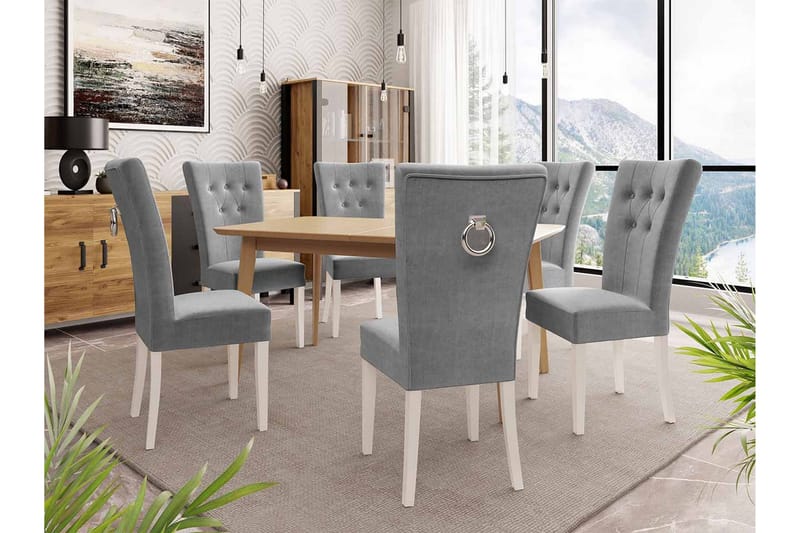 Ruokailuryhmä - Harmaa - Huonekalut - Pöytä & ruokailuryhmä - Ruokailuryhmä