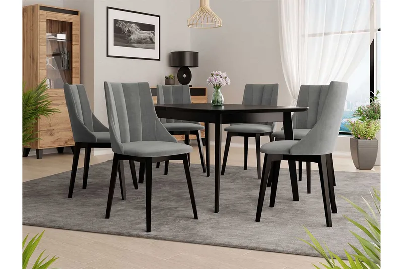 Ruokailuryhmä - Harmaa - Huonekalut - Pöytä & ruokailuryhmä - Ruokailuryhmä