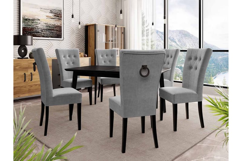 Ruokailuryhmä - Harmaa - Huonekalut - Pöytä & ruokailuryhmä - Ruokailuryhmä