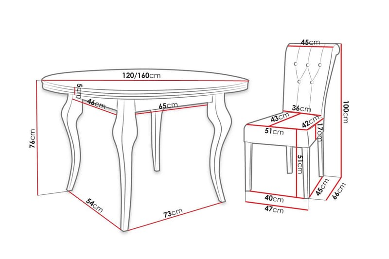Ruokailuryhmä - Harmaa - Huonekalut - Pöytä & ruokailuryhmä - Ruokailuryhmä