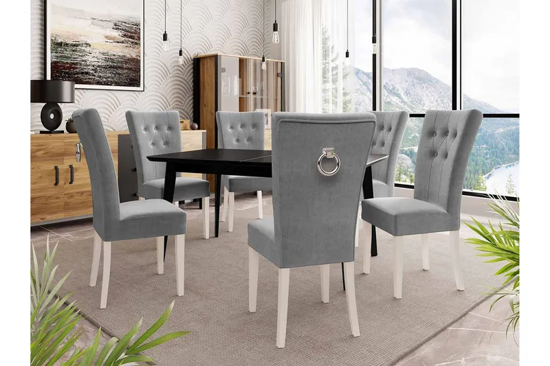 Ruokailuryhmä - Harmaa - Huonekalut - Pöytä & ruokailuryhmä - Ruokailuryhmä