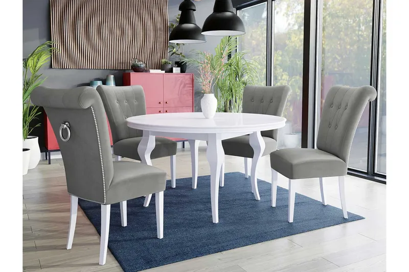 Ruokailuryhmä - Harmaa - Huonekalut - Pöytä & ruokailuryhmä - Ruokailuryhmä