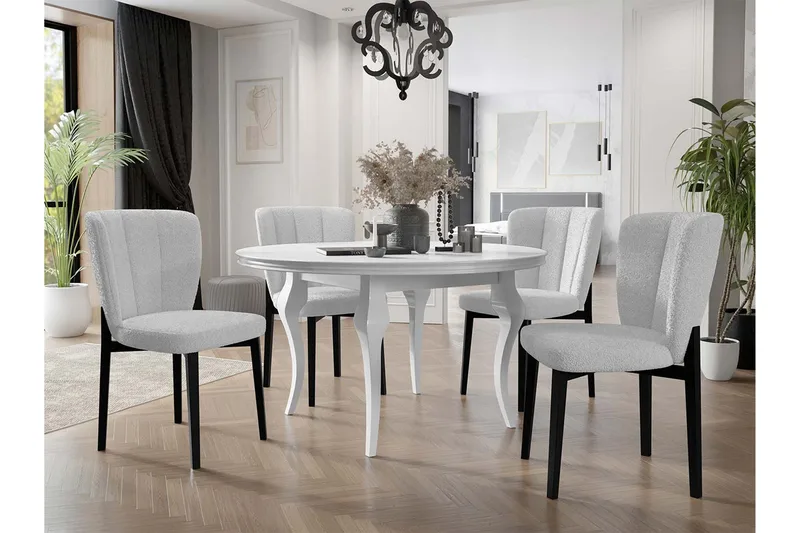 Ruokailuryhmä - Harmaa|Musta - Huonekalut - Pöytä & ruokailuryhmä - Ruokailuryhmä
