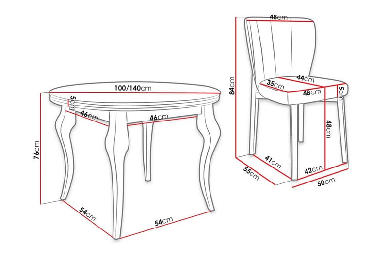 Ruokailuryhmä - Harmaa|Musta - Huonekalut - Pöytä & ruokailuryhmä - Ruokailuryhmä