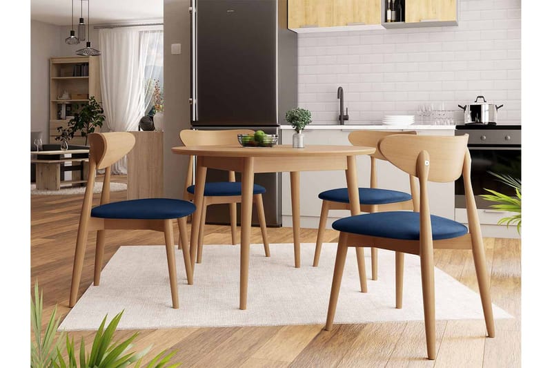 Ruokailuryhmä Idelle Sininen - Huonekalut - Pöytä & ruokailuryhmä - Ruokailuryhmä