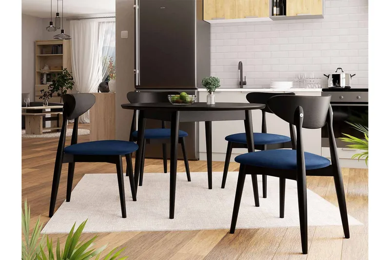 Ruokailuryhmä Idelle Sininen - Huonekalut - Pöytä & ruokailuryhmä - Ruokailuryhmä