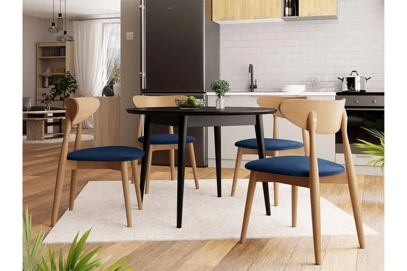 Ruokailuryhmä Idelle Sininen - Huonekalut - Pöytä & ruokailuryhmä - Ruokailuryhmä