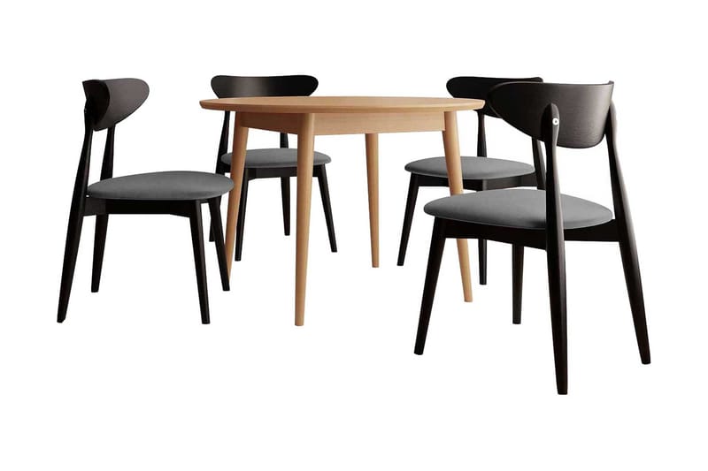 Ruokailuryhmä Idelle Pyöreä Musta, undefined