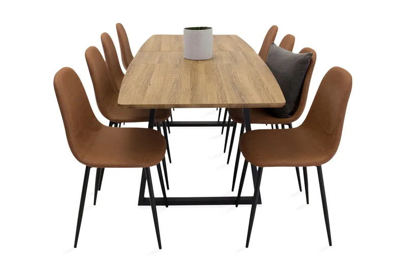 Ruokailuryhmä Ingrida 8 Tommy Keittiötuolia - Huonekalut - Pöytä & ruokailuryhmä - Ruokailuryhmä