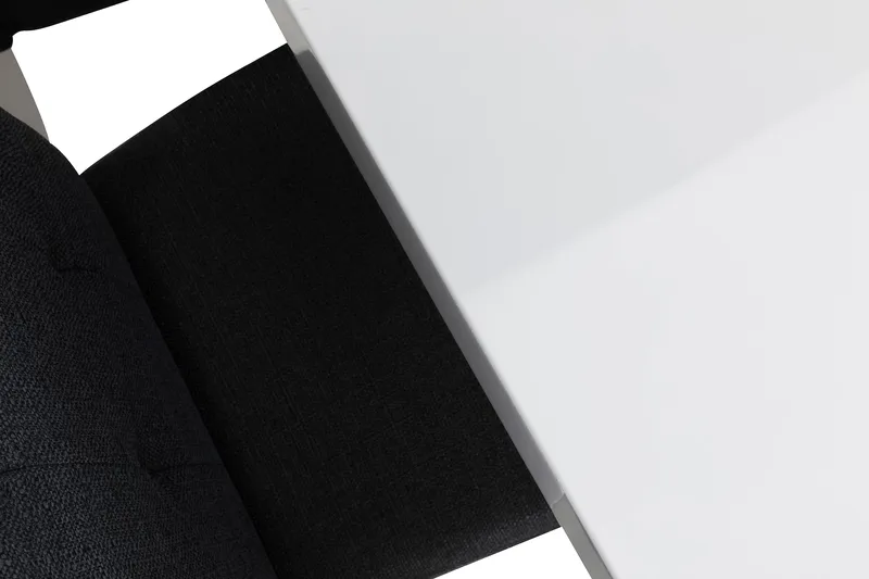 Ruokailuryhmä Jack 6 Leo tuolia - Valkoinen/Tummanharmaa - Huonekalut - Pöytä & ruokailuryhmä - Ruokailuryhmä