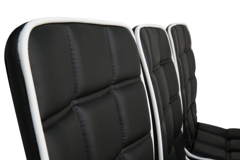 Ruokailuryhmä Jack 6 Shaw tuolia - Valkoinen/Musta - Huonekalut - Pöytä & ruokailuryhmä - Ruokailuryhmä