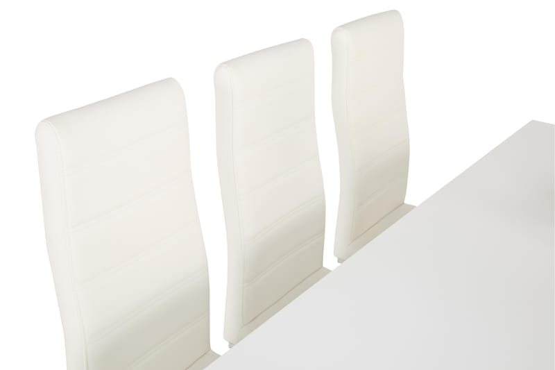 Ruokailuryhmä Jack 6 tuolia - Valkoinen - Huonekalut - Pöytä & ruokailuryhmä - Ruokailuryhmä