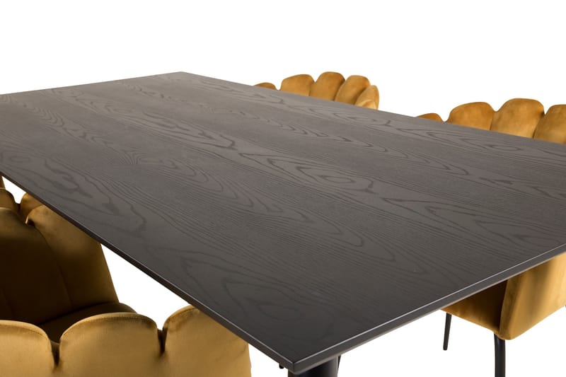Ruokailuryhmä Kenton 180 cm 4 Limhamn tuolia Keltainen - Furniture Fashion - Huonekalut - Pöytä & ruokailuryhmä - Ruokailuryhmä