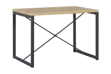 Ruokailuryhmä Kersal 110 cm 2 tuolia + penkki - Vaaleanruskea / musta - Huonekalut - Pöytä & ruokailuryhmä - Ruokailuryhmä
