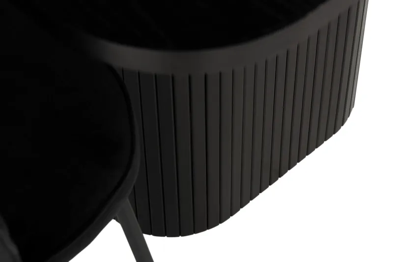 Ruokailuryhmä Kopparbo 200 cm 6 Viberud tuolia - Musta - Huonekalut - Pöytä & ruokailuryhmä - Ruokailuryhmä