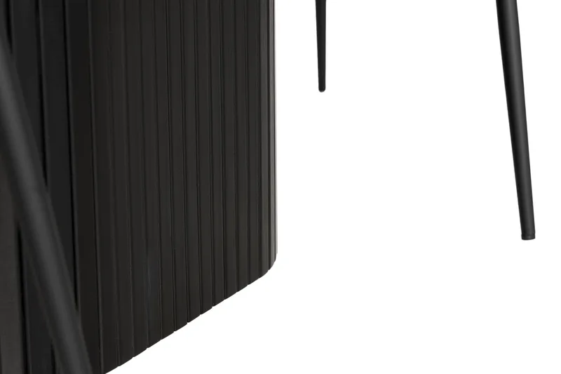 Ruokailuryhmä Kopparbo 200 cm 6 Viberud tuolia - Musta - Huonekalut - Pöytä & ruokailuryhmä - Ruokailuryhmä