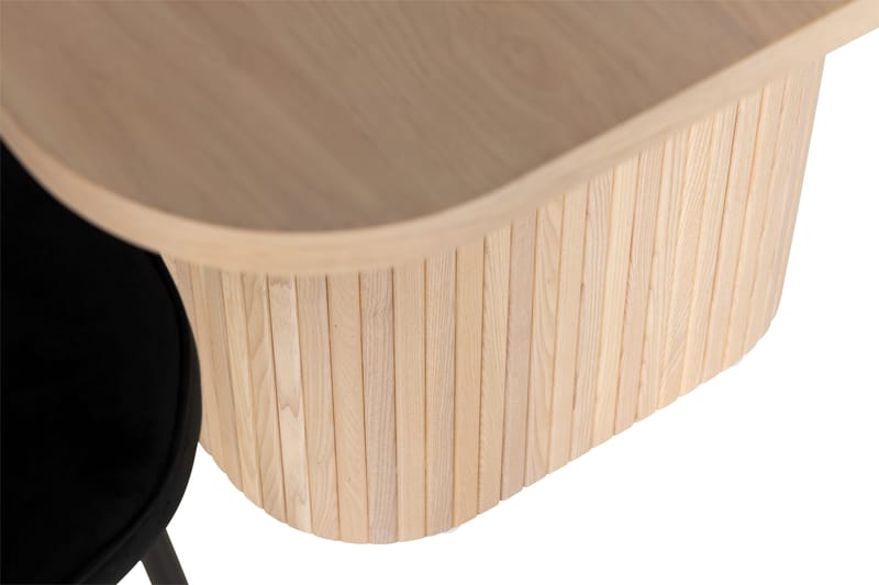 Ruokailuryhmä Kopparbo 200 cm 6 Viberud tuolia - Valkoinen/Musta - Huonekalut - Pöytä & ruokailuryhmä - Ruokailuryhmä